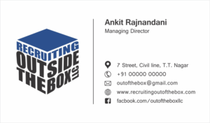 Business Card Design by DesignChhap for Recruiting Outside the Box, LLC | Design: #10391190