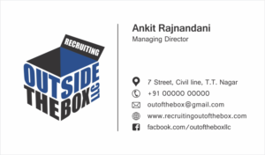 Business Card Design by DesignChhap for Recruiting Outside the Box, LLC | Design: #10391193