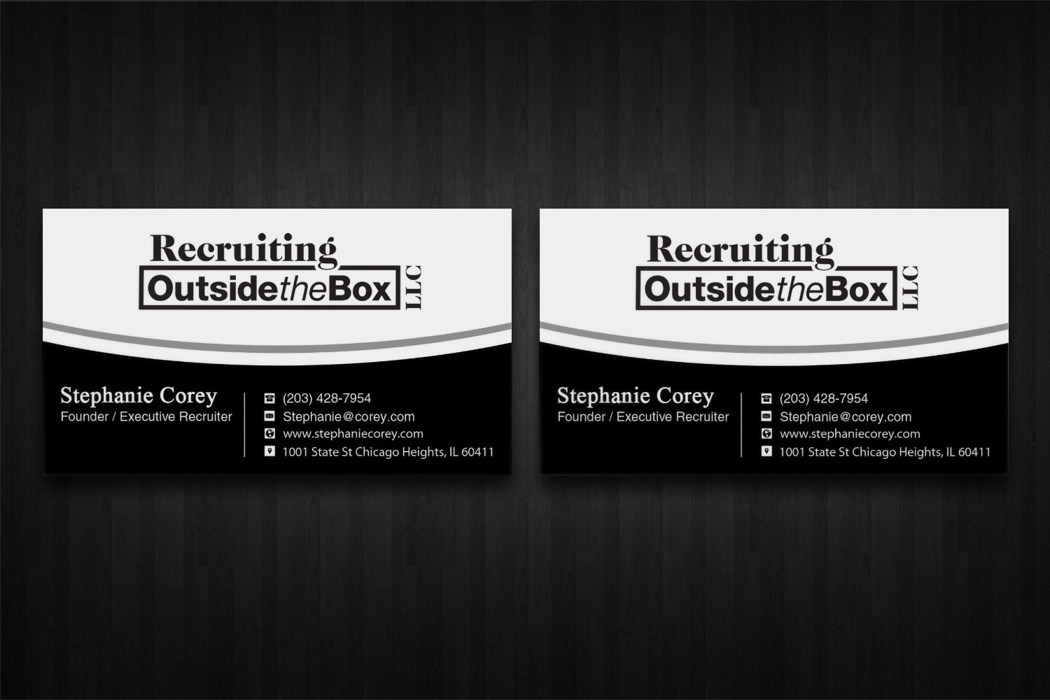 Business Card Design by Lanka Ama for Recruiting Outside the Box, LLC | Design #10376309