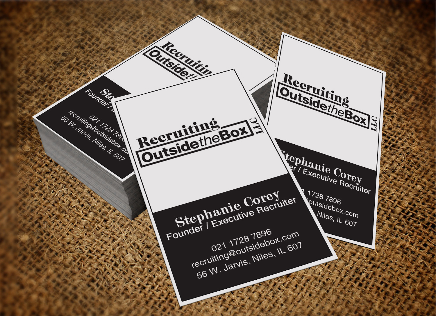 Business Card Design by Lanka Ama for Recruiting Outside the Box, LLC | Design #10376324