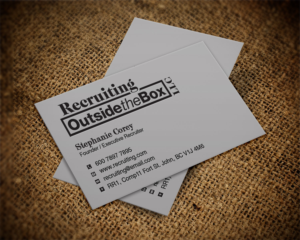 Business Card Design by Lanka Ama for Recruiting Outside the Box, LLC | Design: #10376327