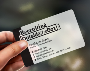 Business Card Design by Lanka Ama for Recruiting Outside the Box, LLC | Design: #10376330