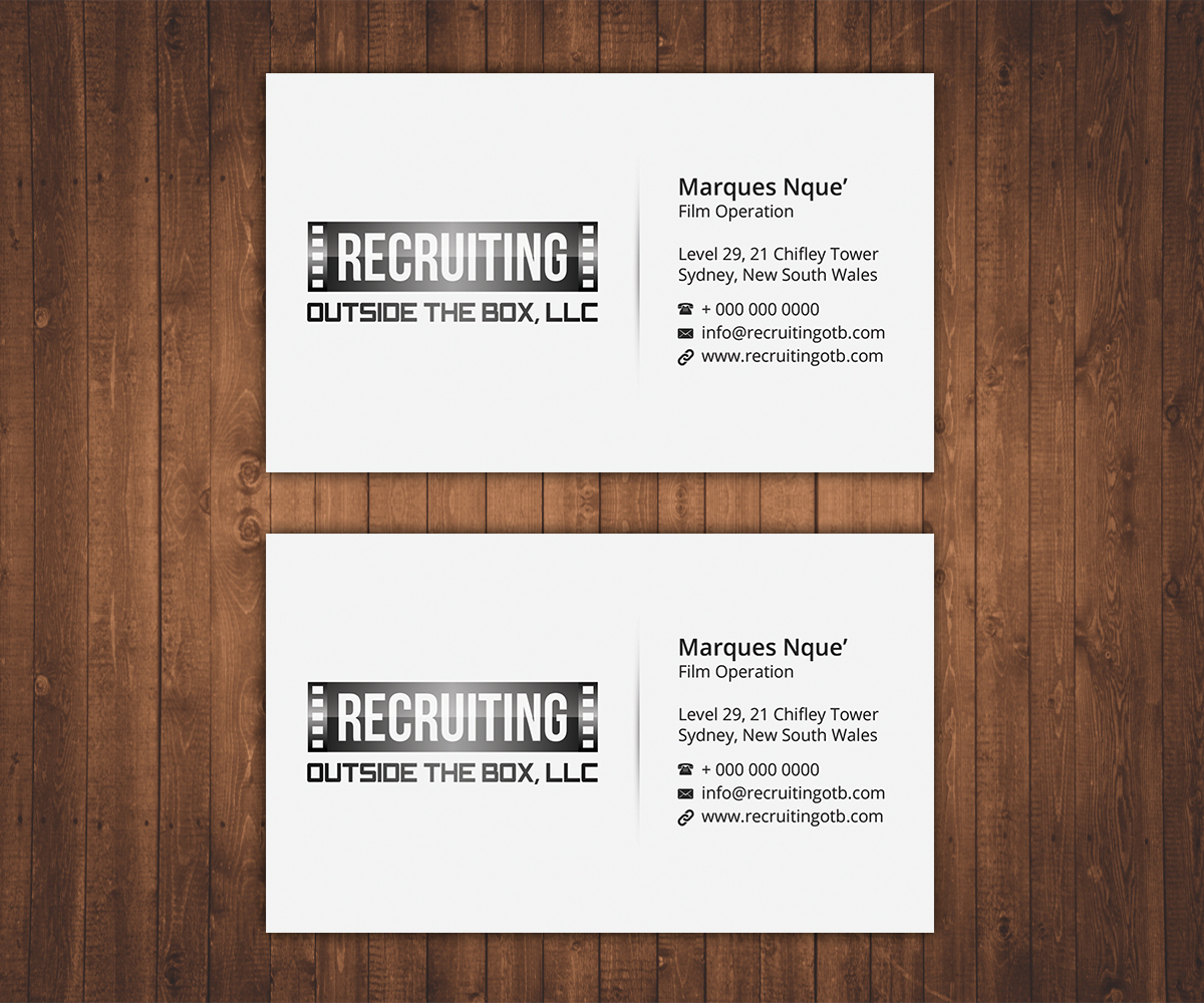 Business Card Design by Stylez Designz for Recruiting Outside the Box, LLC | Design #10386731