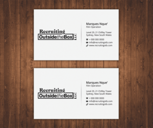 Business Card Design by Stylez Designz for Recruiting Outside the Box, LLC | Design: #10386817