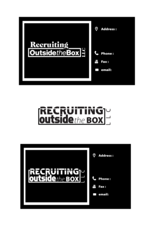 Business Card Design by mrs creative for Recruiting Outside the Box, LLC | Design: #10367944