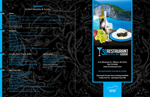 Menu Design by Globat™ for this project | Design: #2205929