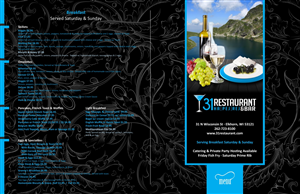 Menu Design by Globat™ for this project | Design: #2205936