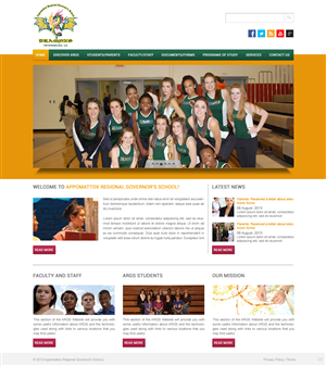 Wordpress Design by pb for Appomattox Regional Governor's School | Design: #2194640