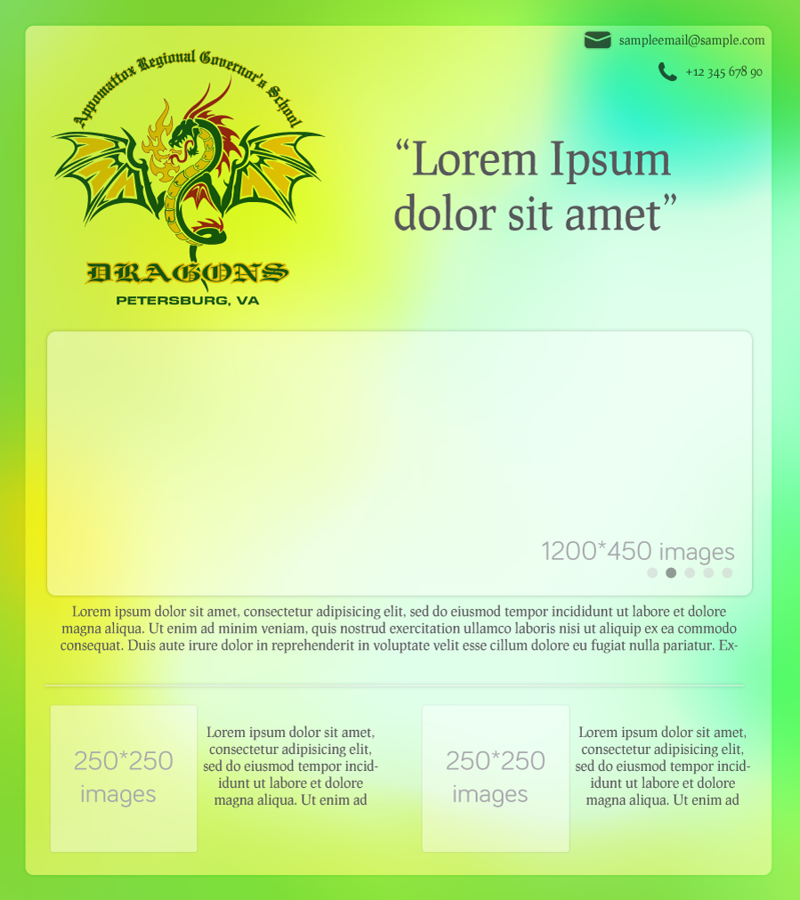Wordpress Design by betablocker for Appomattox Regional Governor's School | Design #2235139