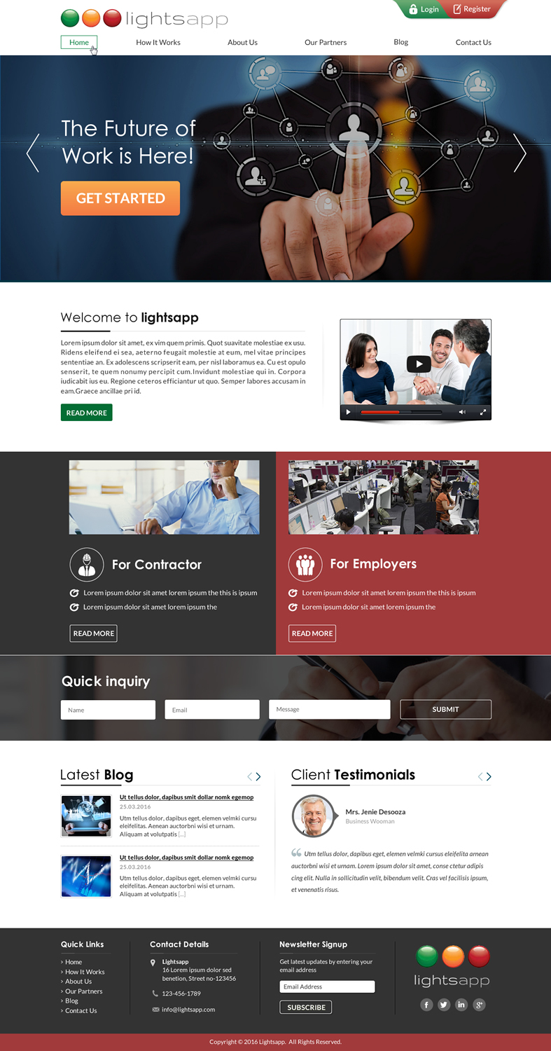 Elegant, Playful, Information Technology Web Design for a Company by ...