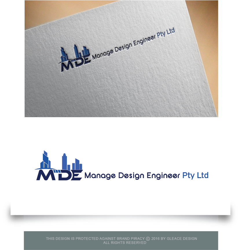 Design de Logo par gleace design 2022 pour Manage-Design-Engineer Pty Ltd | Design #10475167