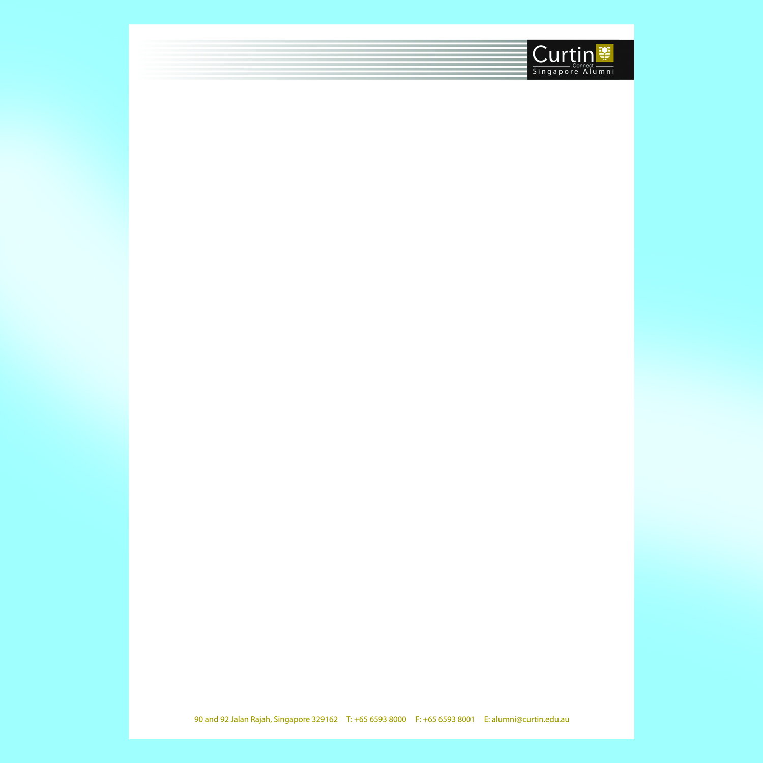 Card Design by Sajal Samaddar for Curtin University Alumni Singapore Chapter | Design #10401662