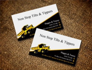 Diseño de Tarjeta de Presentación por Lanka Ama para Non Stop Tilts & Tippers | Diseño: #10384978