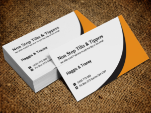 Diseño de Tarjeta de Presentación por Lanka Ama para Non Stop Tilts & Tippers | Diseño: #10384990