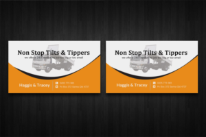 Diseño de Tarjeta de Presentación por Lanka Ama para Non Stop Tilts & Tippers | Diseño: #10384992