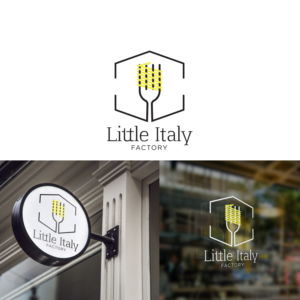 Little ITALY Factory  Pasta e Pizza Fresca | Logo Design by Empathy Design