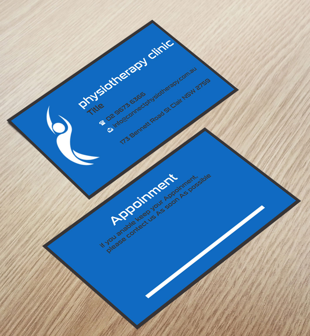 physical therapy business card