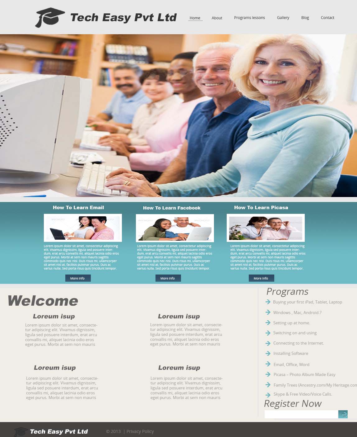 Wordpress Design by Aekpani for Tech-Easy Pty Ltd | Design #2228837