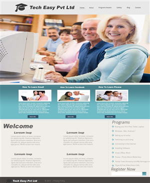 Wordpress Design by Aekpani for Tech-Easy Pty Ltd | Design: #2228837