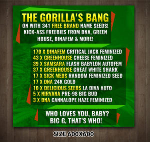 Banner required for Gorilla Seeds compeition | Banner-Design von JustACreative1