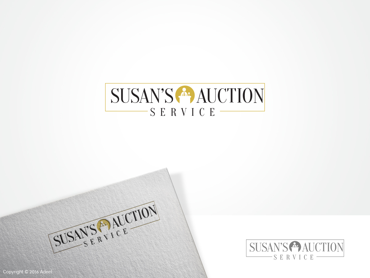 Logo Design by Adeel Hanif® for Susan's Auction Service | Design #10551051