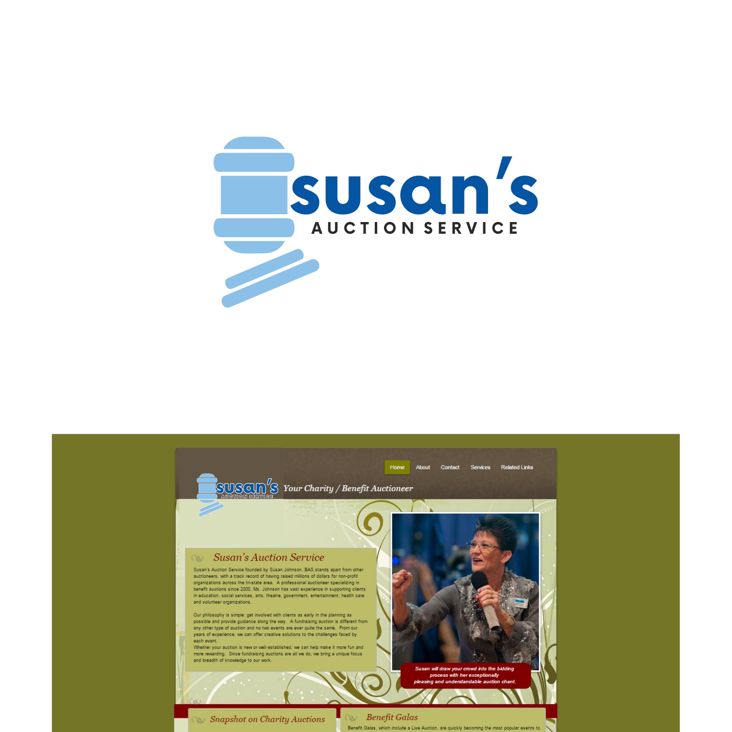 Logo Design by lokeishlunkad for Susan's Auction Service | Design #10448611