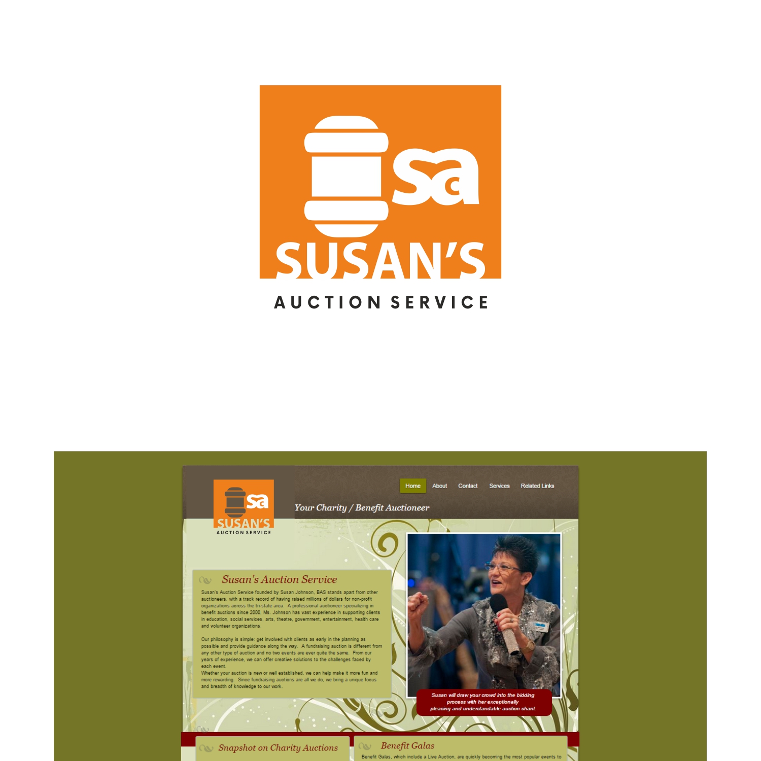 Logo Design by lokeishlunkad for Susan's Auction Service | Design #10493199