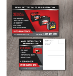 Postcard Design by alex989 for United Roadside Svcs | Design: #10383605