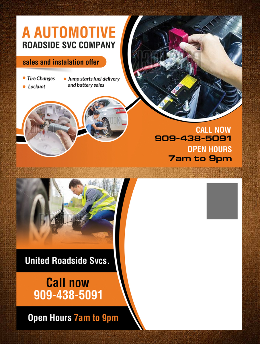Diseño de Postal por creative.bugs para United Roadside Svcs | Diseño #10384418