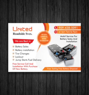 Postcard Design by ecorokerz for United Roadside Svcs | Design #10390129