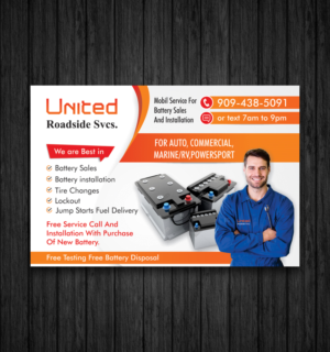 Postcard Design by ecorokerz for United Roadside Svcs | Design: #10390132