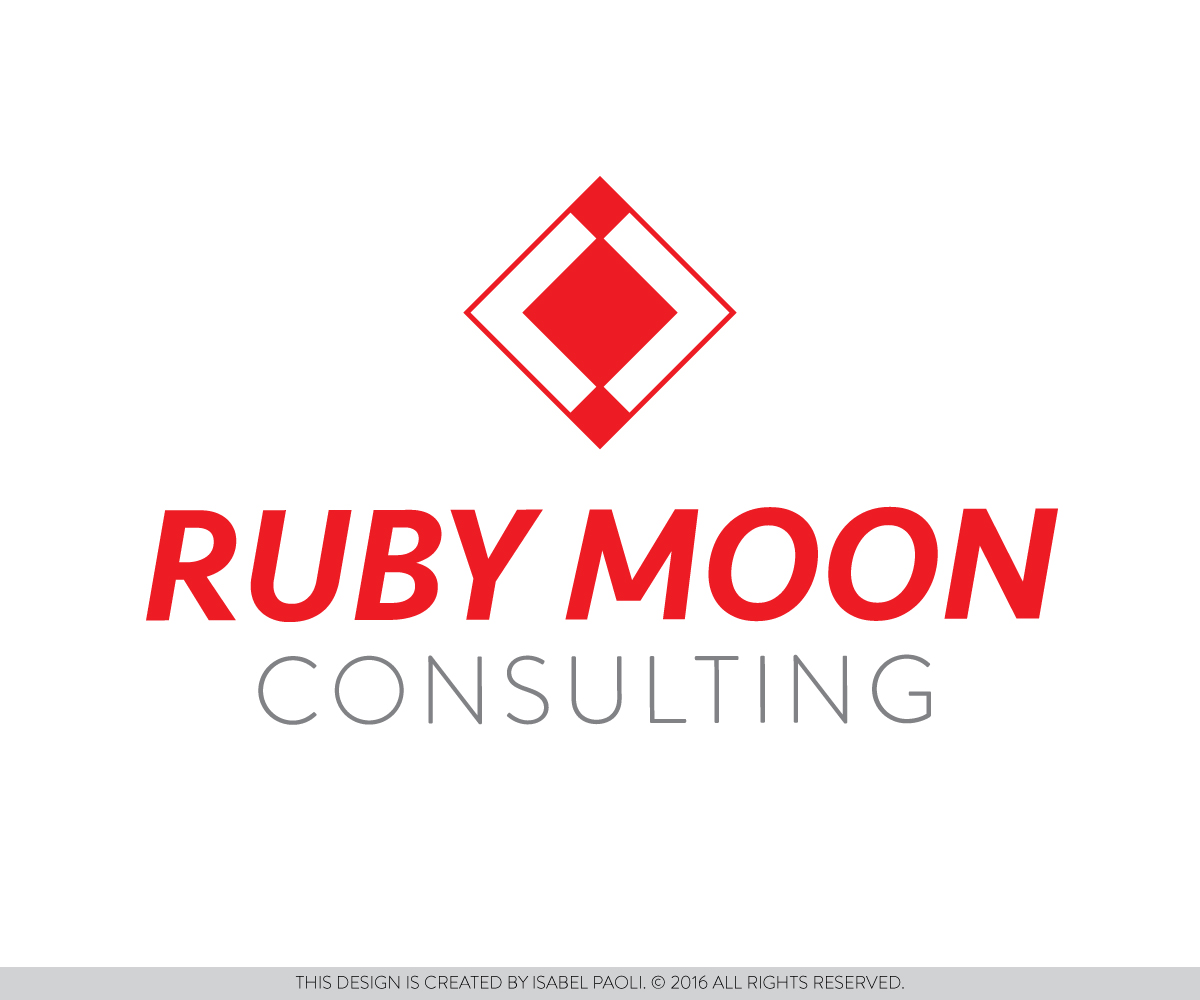 Logo-Design von isabel.paoli für Ruby Moon Consulting | Design #10393957
