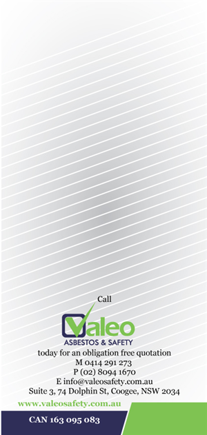 Brochure Design by Impressive Solutions for Valeo Asbestos & Safety | Design: #2223514