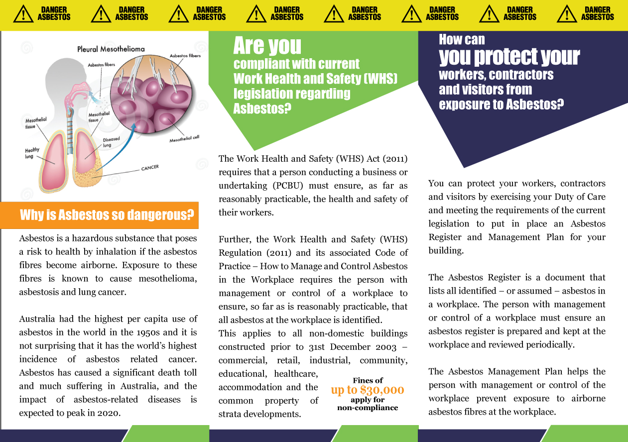 Brochure Design by Impressive Solutions for Valeo Asbestos & Safety | Design #2246515