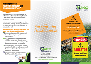 Brochure Design by Impressive Solutions for Valeo Asbestos & Safety | Design: #2261126
