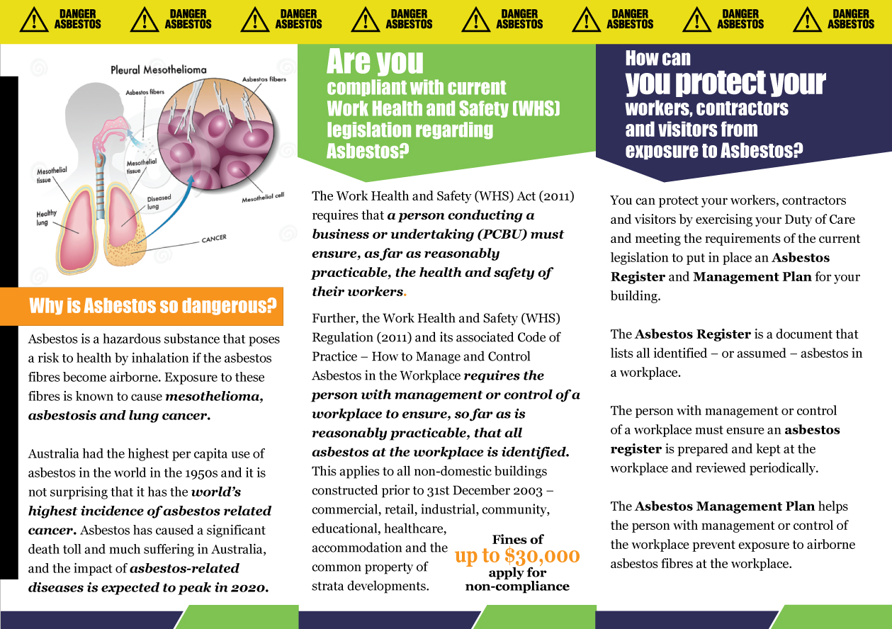 Brochure Design by Impressive Solutions for Valeo Asbestos & Safety | Design #2261129