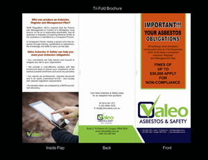 Design de Brochure par jmsgraphicdesign pour Valeo Asbestos & Safety | Design : #2214671