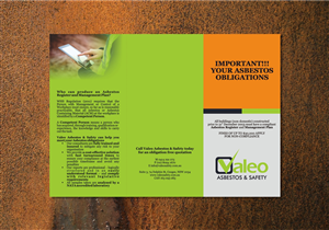 Design de Brochure par barinix pour Valeo Asbestos & Safety | Design #2213487