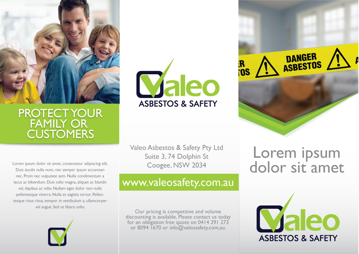 Brochure Design by JCR for Valeo Asbestos & Safety | Design #2209961