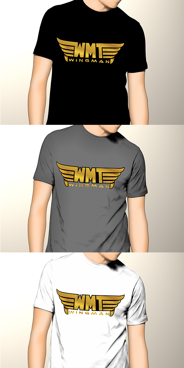 Logo Design by pixxelhouse for WingMan Tees | Design: #10480749