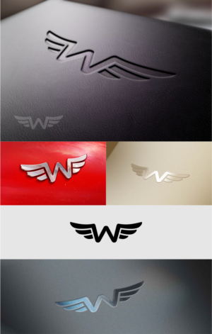 Could be: Wingman    OR could be: WMT  Or possibly no text | Logo Design by Ark4
