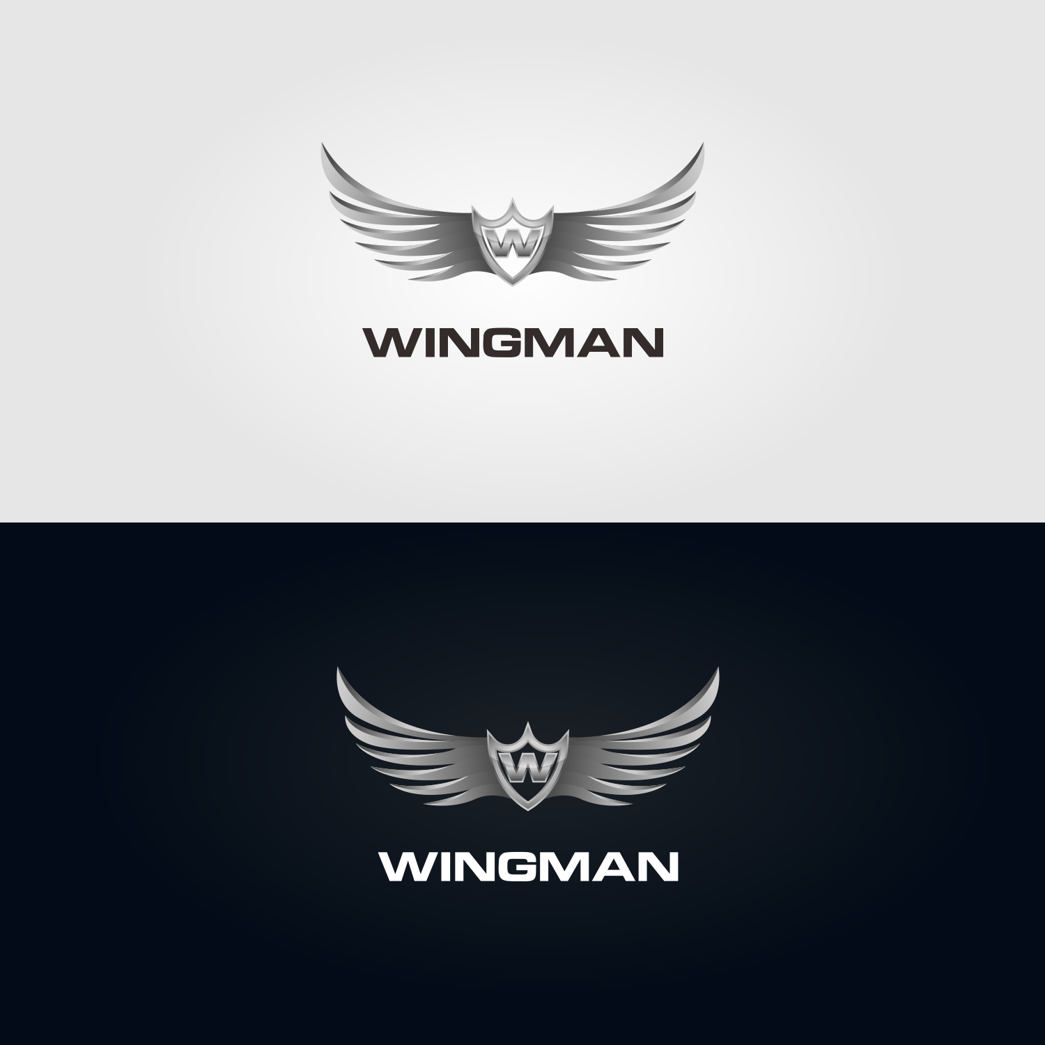 Logo Design by jenggot_merah_ for WingMan Tees | Design #10386716
