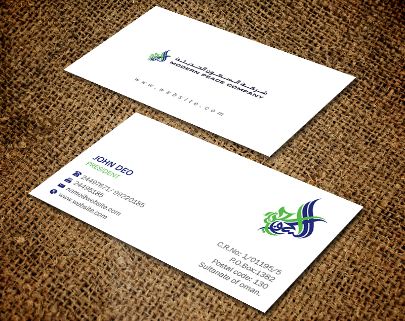Business Card Design by Brand aid for Modern Peace Company | Design #10434647