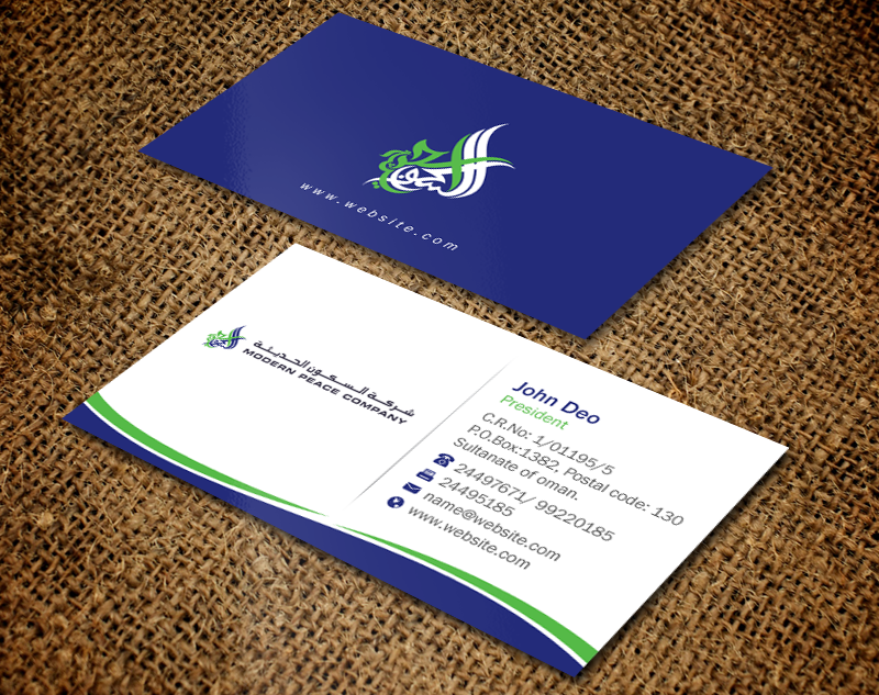 Business Card Design by Brand aid for Modern Peace Company | Design #10434650