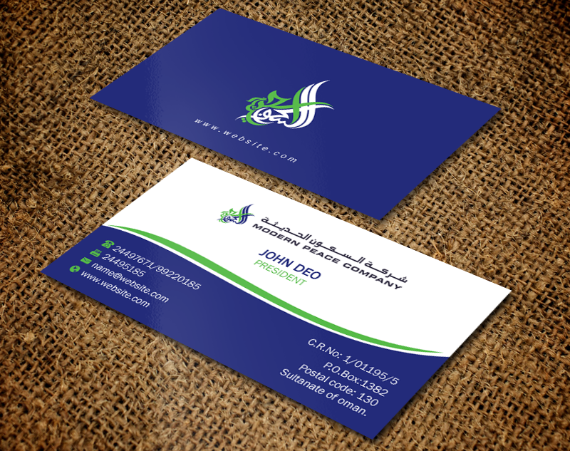 Business Card Design by Brand aid for Modern Peace Company | Design #10434652