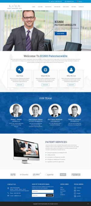 Diseño Web por pb para KSNH Patentanwälte | Diseño: #10393437