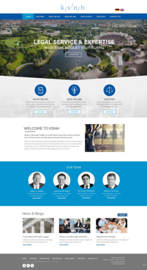 Diseño Web por pb para KSNH Patentanwälte | Diseño: #10393438