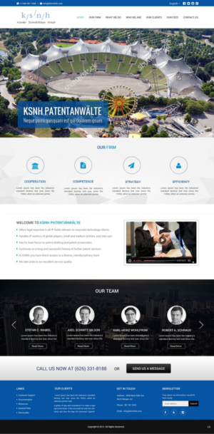 Diseño Web por pb para KSNH Patentanwälte | Diseño: #10393440