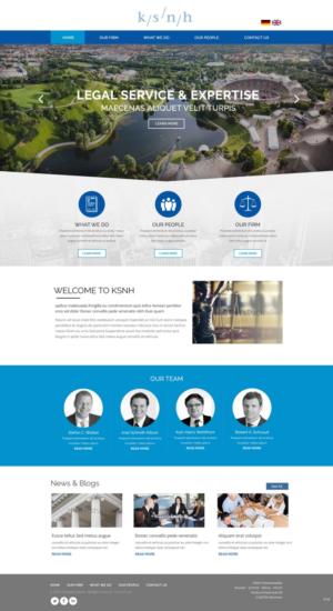 Diseño Web por pb para KSNH Patentanwälte | Diseño: #10793744