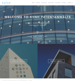 Diseño Web por Isildur1 para KSNH Patentanwälte | Diseño: #10388439